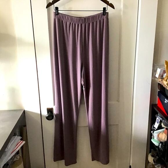 Vintage Simonton Says Lilac Purple Pull On Pants Large Tall - Picture 1 of 6